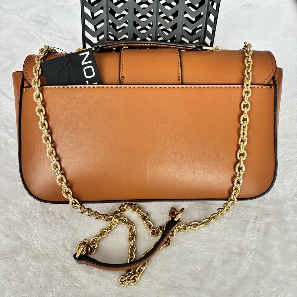 H by HALSTON Lizzy Oak Faux Leather Shoulder Bag--NWT - Picture 4 of 16